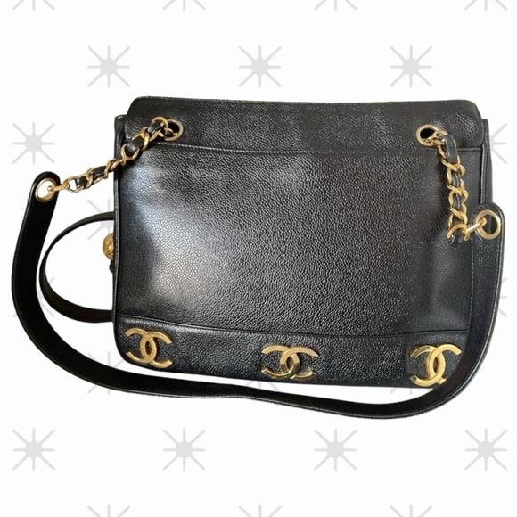 Chanel Triple CC Tote - Vintage 24k Gold-Plated Hardware - Picture 14 of 14